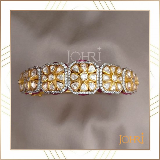 Polki Bracelet Slice Polki Diamond Bracelet, 925 Sterling Silver  Traditional Wedding Jewelry, Christmas Gifts, Gift for Her Free Shipping. -  Etsy