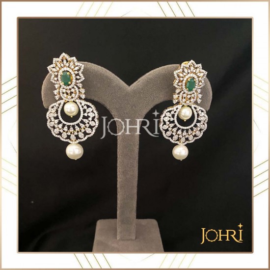 South Indian diamond earrings