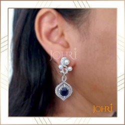 Blue pearl earring