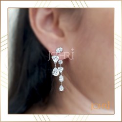 Fancy diamond earring