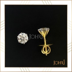 1 ct Solitaire (gold polish)